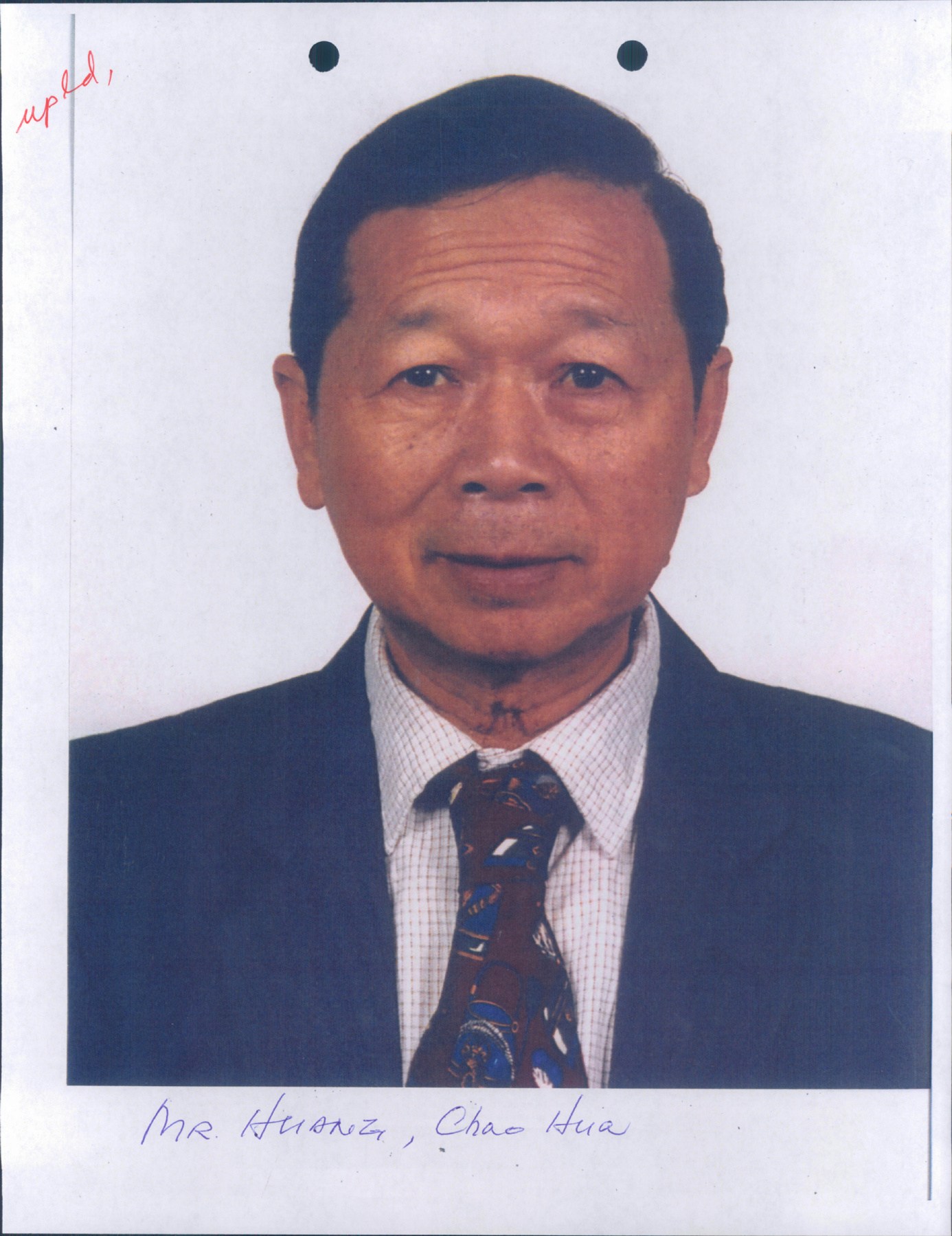 Obituary of Chao Hua Huang