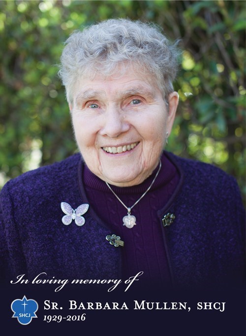 Obituary of Sr. Barbara Marie Mullen