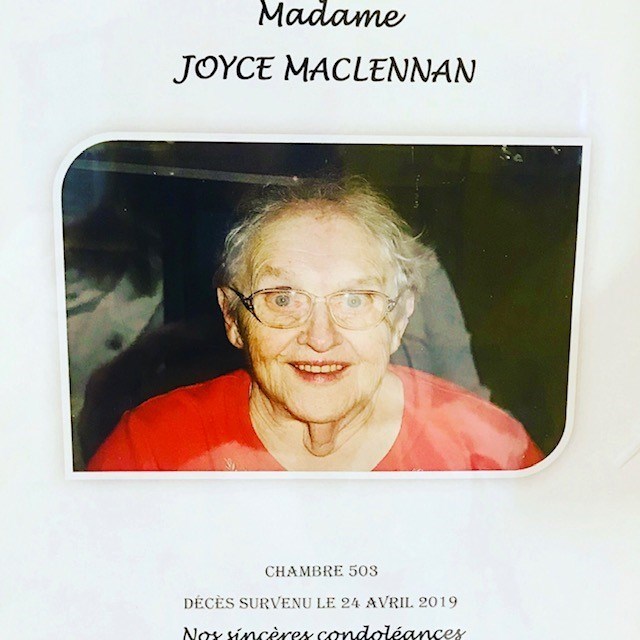 Obituary of Joyce (MacLennan) Russell