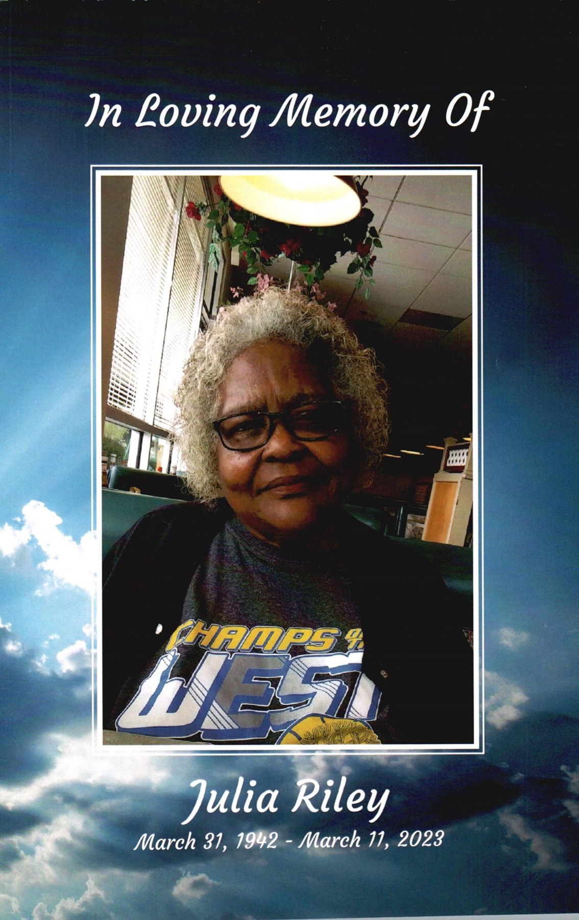 Obituary of Julia Mae Riley