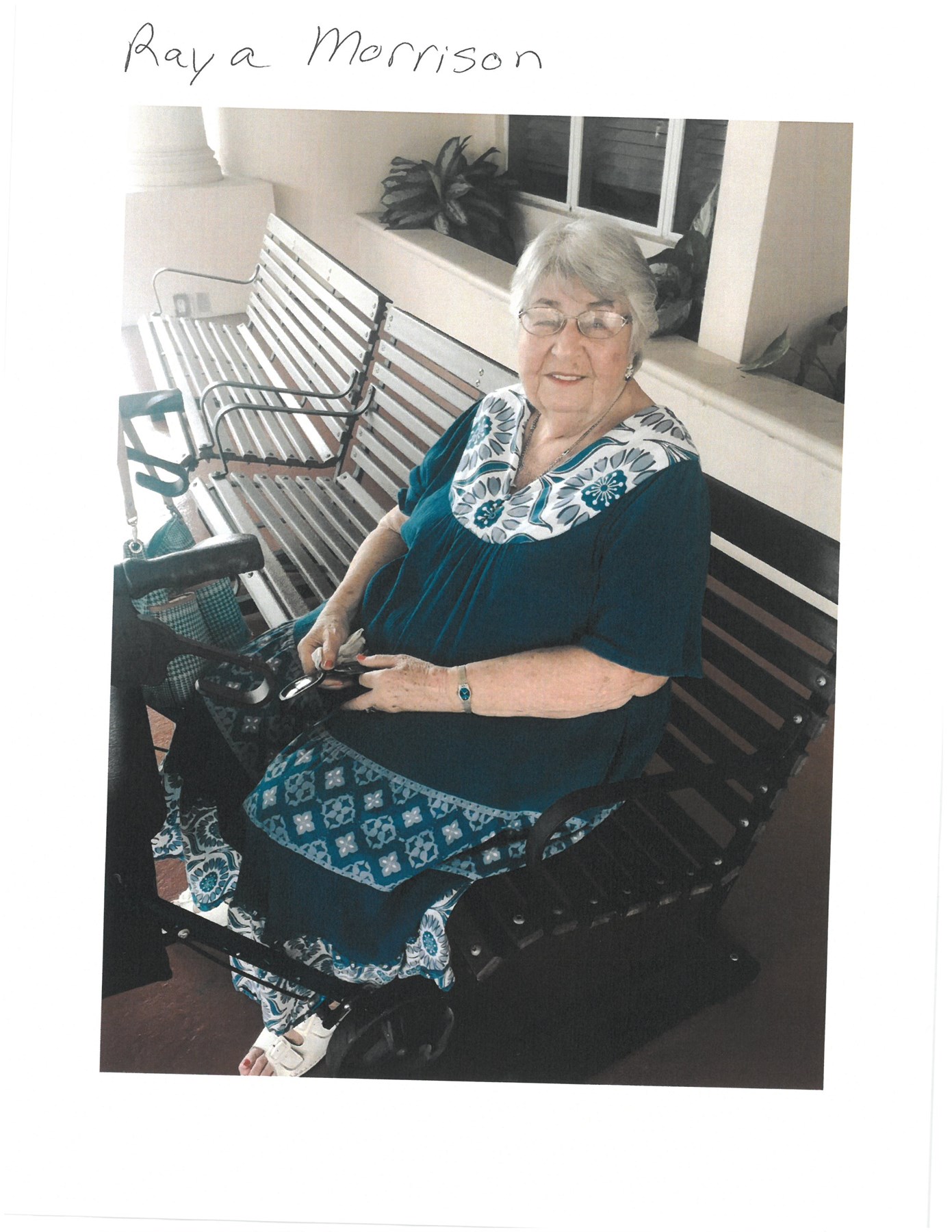 Obituary of Raya Morrison