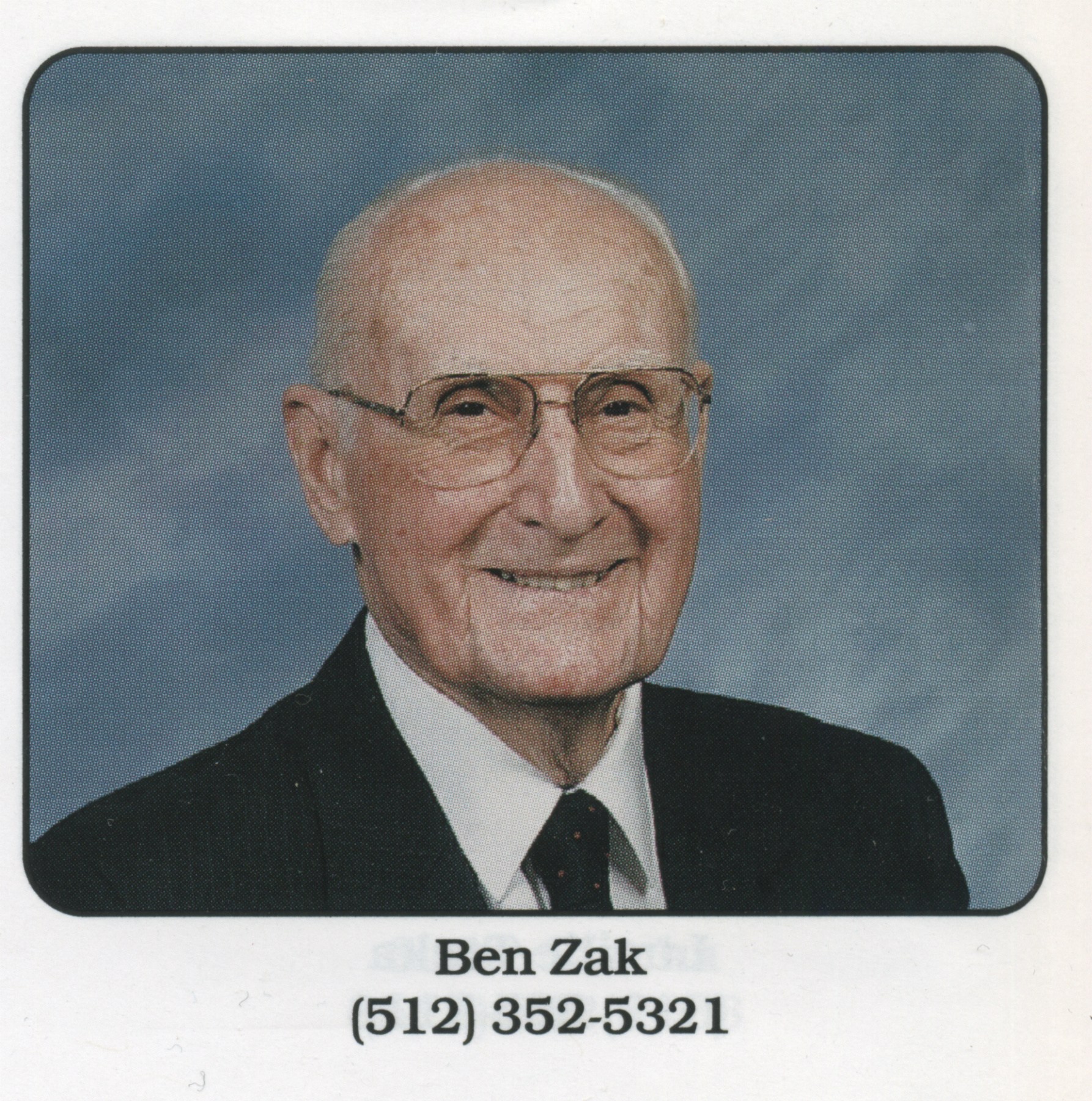 Obituary of Ben R Zak